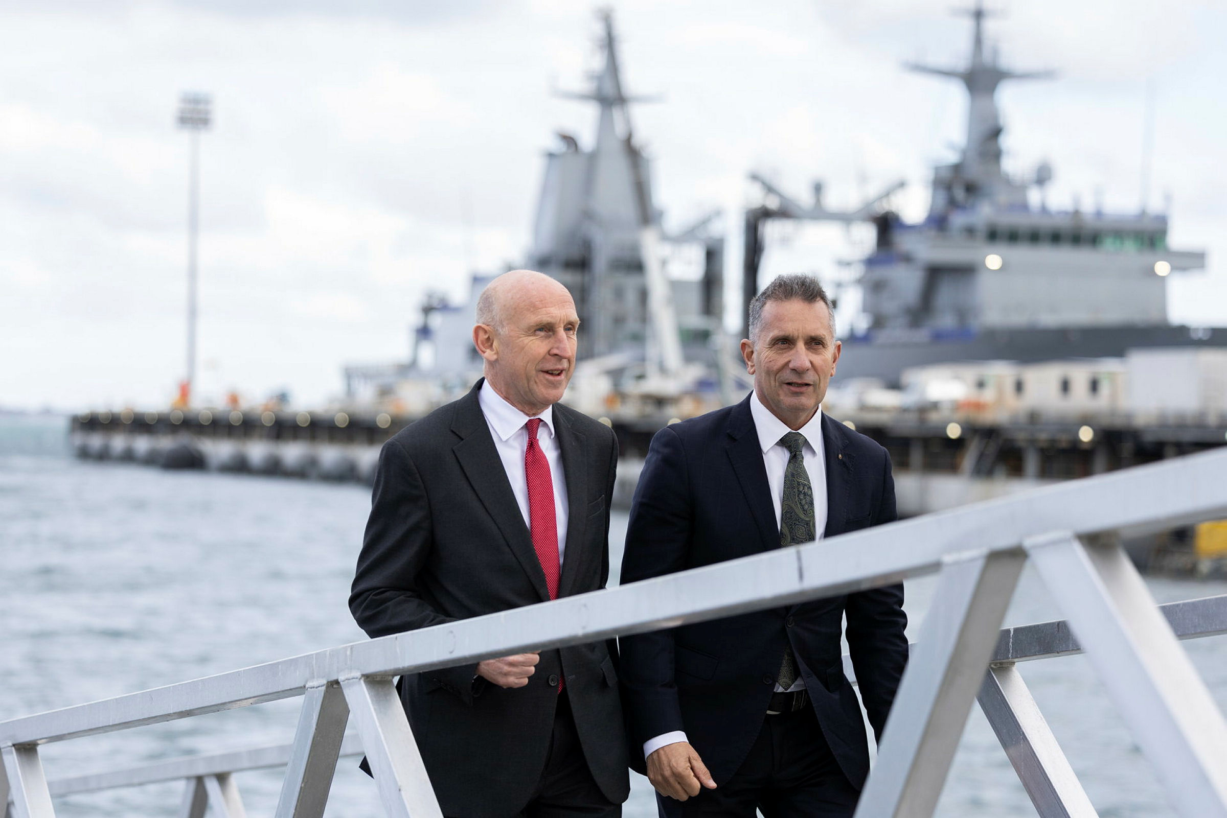 The UK Secretary of State for Defence John Healey visited HMAS Stirling
