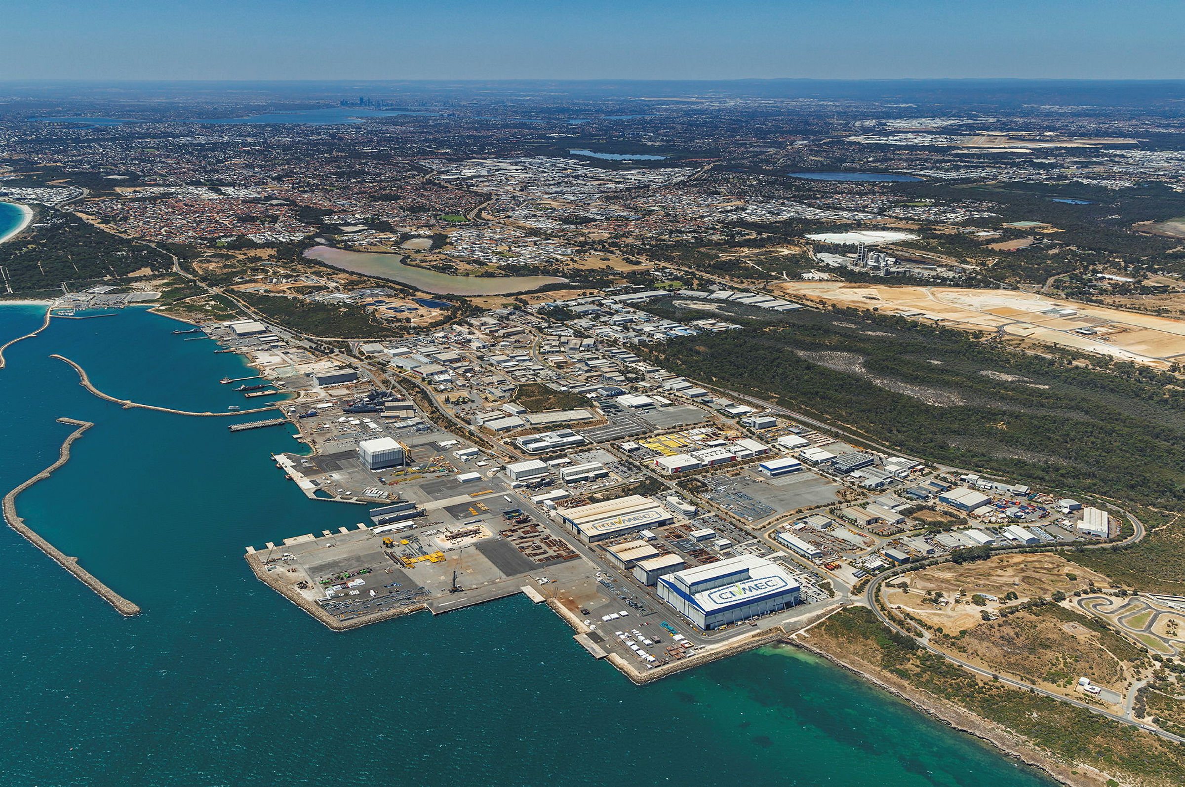 Aerial imagery of Henderson, Western Australia