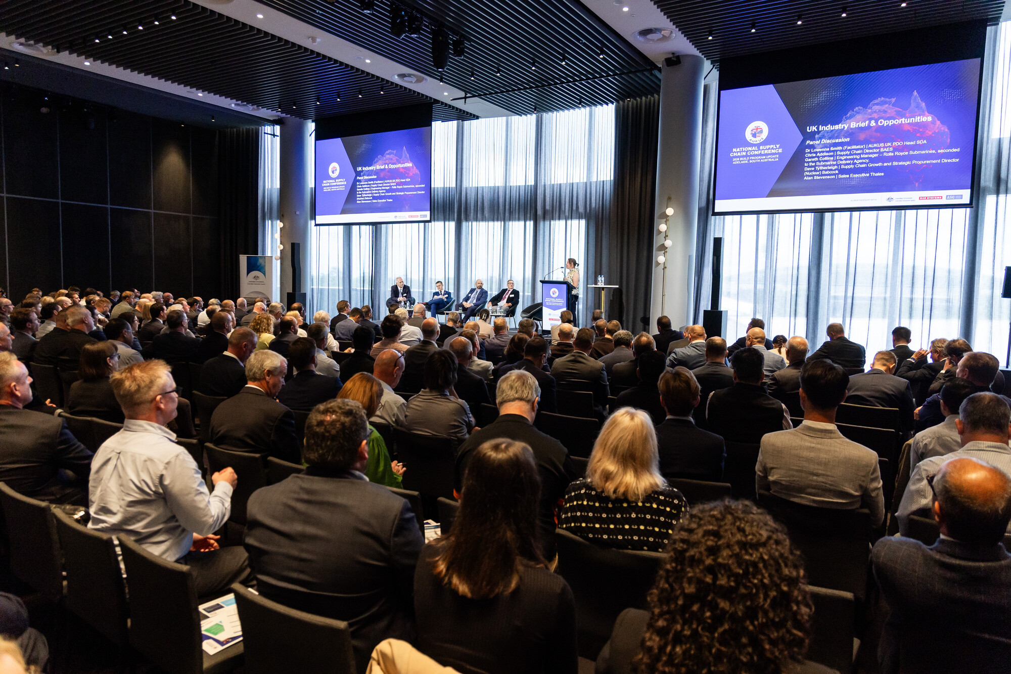 More than 230 representatives participated in the AUKUS National Supply Chain Conference in Adelaide.  Image: ASC and BAE – Joint SSN-AUKUS Build Partners