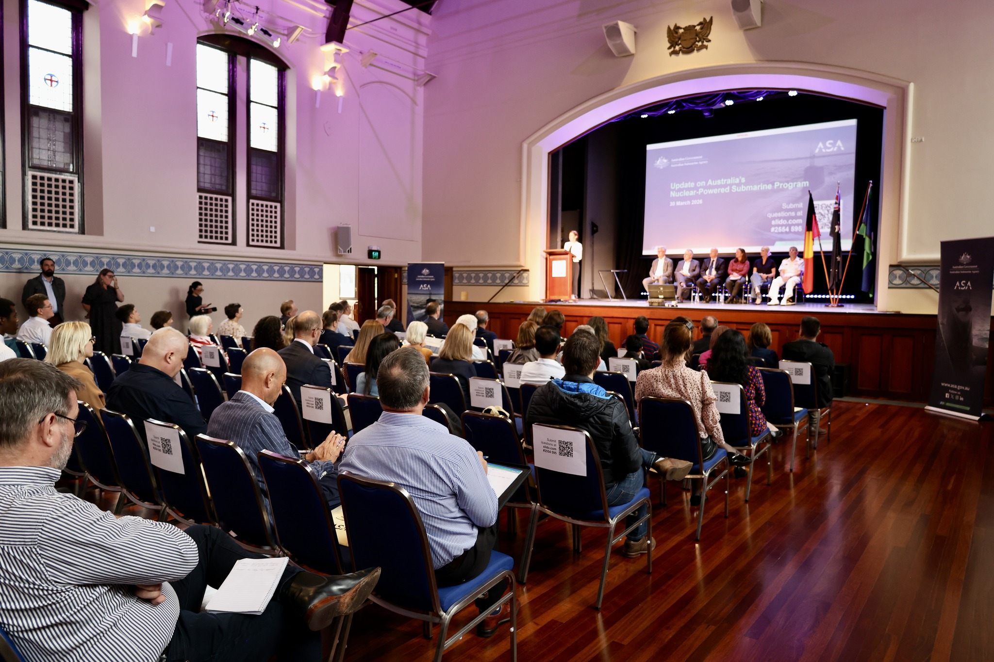 Head of Strategy and Policy at ASA, Ms Mikaela James, speaking at a community information session in March. 