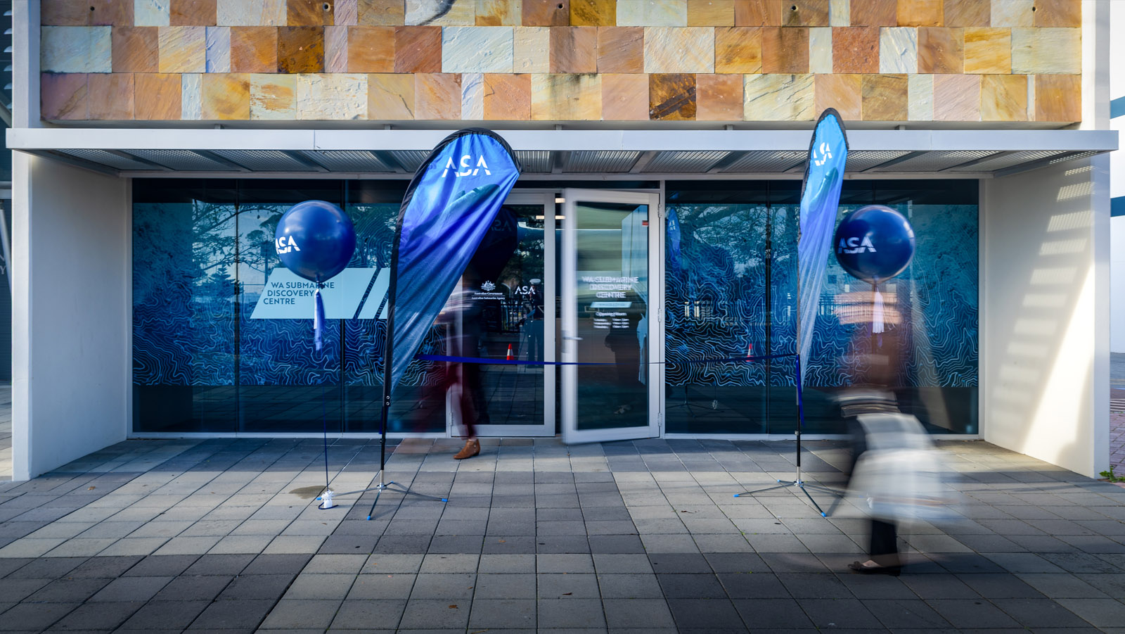 The front of the Australian Submarine Agency’s Submarine Discovery Centre in Rockingham, Western Australia.