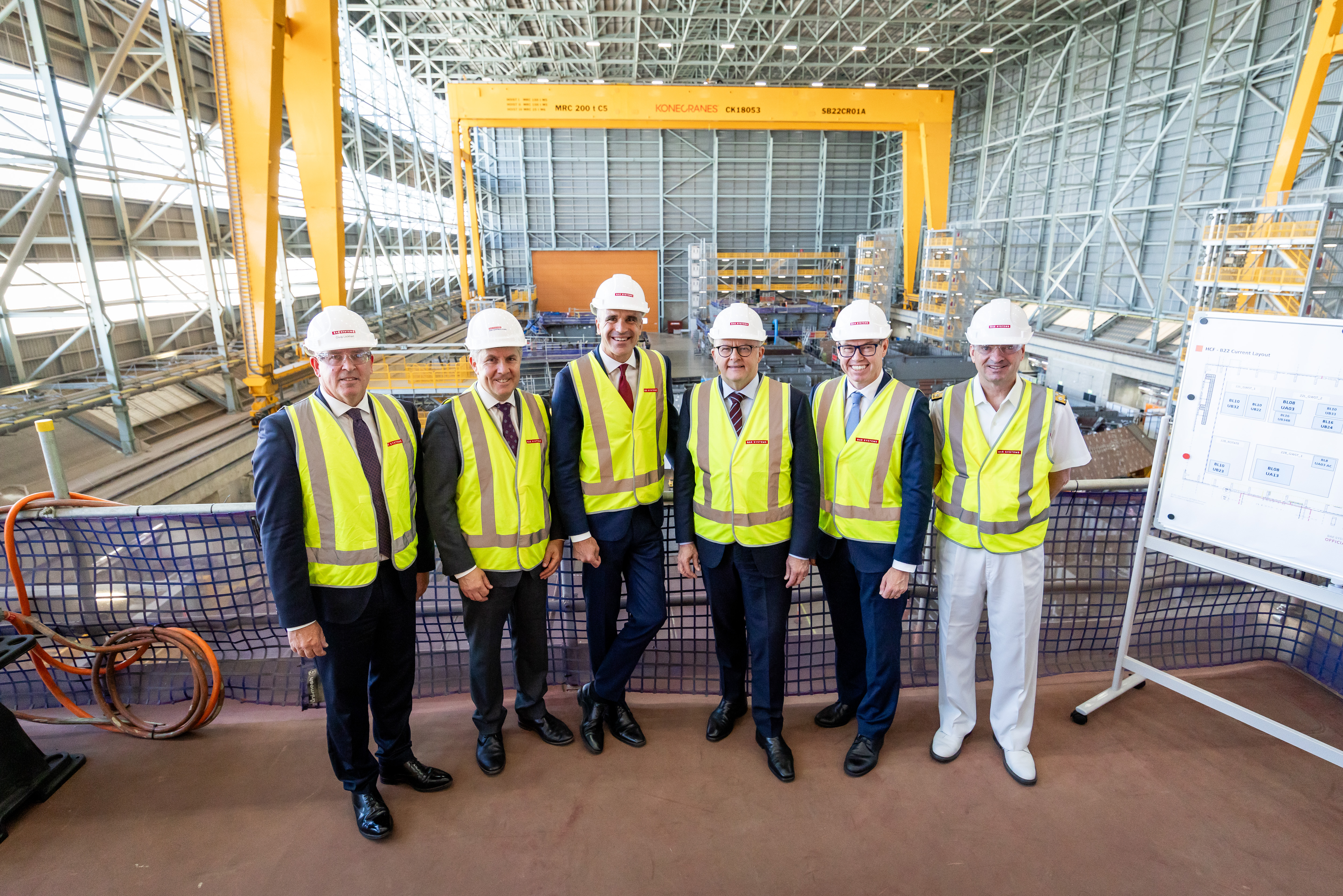 The Australian Government committed funding for the South Australian submarine construction yard at Osborne.