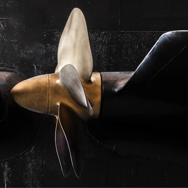A submarine propeller