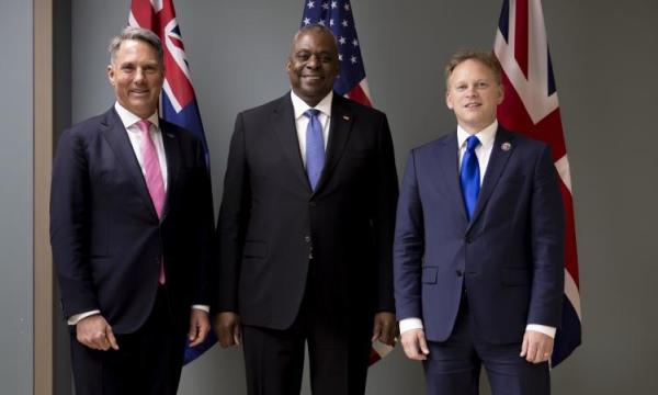 Deputy Prime Minister and Minister for Defence, the Hon Richard Marles MP, United States Secretary of Defense, the Hon Lloyd J. Austin III, and United Kingdom Secretary of State for Defence, the Rt Hon Grant Shapps MP.