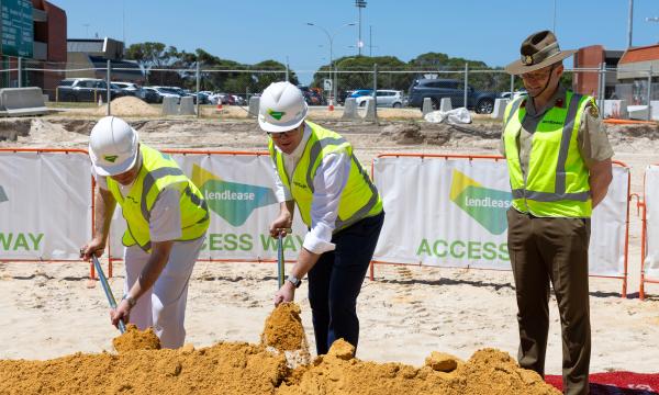 Commencement of construction on the new Submarine Training Centre at HMAS Stirling