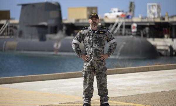 Petty Officer Mark has been awarded a Conspicuous Service Medal in the Australia Day honours for his rescue of a fellow submariner. Photo: Able Seaman Zac Dingle