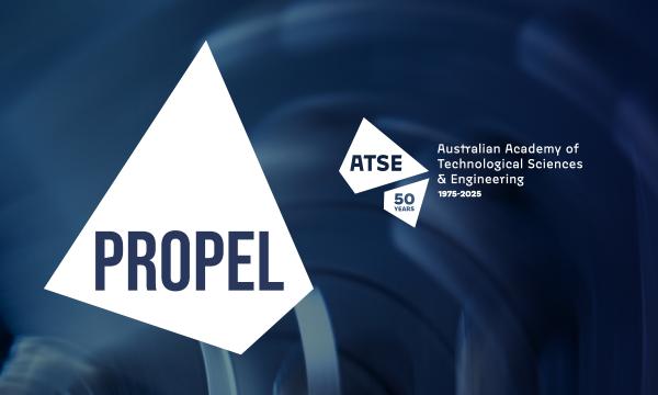 Promotional image, stylised to suit the theme of the 'propel' training initiative.